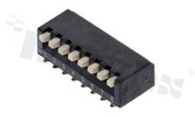DIP Switch; THT; 10-poles; pitch 2.54mm