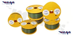 Single wire LGY/H05V-K; with copper multi-strand; brown green; cross section 2.50mm2; AWG 14; 500V; -40+105 deg.C; 50m.