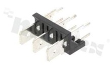 Terminal block; pitch 7.62mm; 3-contacts; THT; male; straight entry; 250V/25A; do konektorów faston 6.3x0.8mm
