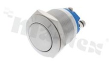 Push button switch; monostable; 19mm; screw terminal; stainless steel; IP65.
