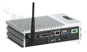 Fanless Embedded System with Intel Atom 1.33 GHz; 2xRS232; 4xUSB; 1xGbe; 1xVGA; 1xMicin; 1xLineout; 1xPs/2; 1xSMA; 1xVDC; 1xATX