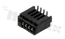 Non- ZIF connector for FFC/FPC; pitch 1.00mm; 4-contacts; SMD; top entry
