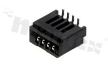 Złącze Non-ZIF do PCB; w rastrze 1.00mm; 4-stykowe; montaż: SMD; pionowe