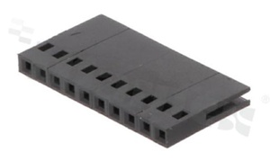 Korpus złącza FPC; w rastrze 2.54mm; 10-stykowe; żeński