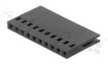 FPC Housing; pitch 2.54mm, 10 pins; female