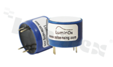 LuminOx optical oxygen sensor; range: 25%; supply: 4.5-5.5VDC; working temperature: -30+60 deg.C; response time: 30s; output: UART; sealed