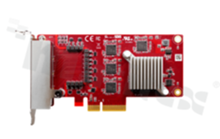 Expansion board PCIe -> four isolated GbE LAN Module; oper. temperature: 0+70 deg.C