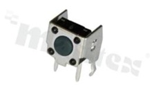 Przełącznik Tact Switch; THT; wymiary korpusu 6.2x7.5; h=3.85mm; kątowy; o sile nacisku 260gf; przycisk okrągły