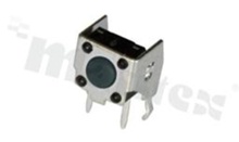Tact Switch; SMD; dimensions 6.2x7.5; h=3.15mm; right angle; operating force 160gf; button: round