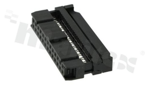 Złącze kablowe; w rastrze 2.54mm; 26-stykowe; żeńskie; do przewodu wstążkowego AWG#26-#28; 3-częściowe