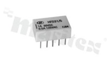 Przekaźnik elektromagnetyczny; prąd namionowy 2A, napięcie cewki 24VDC; podwójne styki przełączne (2C), moc cewki 140mW; 2A/30VDC, 0,5A/125VAC