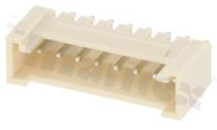 Header for PCB; pitch 2.00mm; 8-contacts; THT; male; top entry