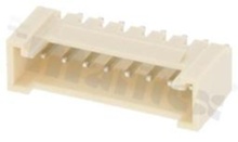 Header for PCB; pitch 2.00mm; 8-contacts; THT; male; top entry