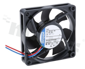 Wentylator; DC; 24VDC; 70x70x15mm; 0.73m3/min; 38.0dB.