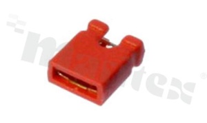 Mini-Jumper; height 6.0mm; pitch 2.54mm; open cover; red