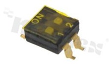 DIP Switch; SMD; 2-poles; pitch 2.54mm
