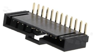 Header for PCB; pitch 2.54mm; 12-contacts; THT; male; side entry; 250V/3A