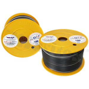 Single wire LGY/H05V-K; with copper multi-strand; black/white; cross section 1.50mm2; AWG 16; 500V; -40+105 deg.C; 100m.