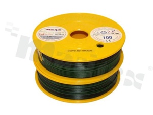 Przewód pojedynczy LGY/H05V-K; z wielodrutową miedzianą żyłą; czarny/zielony; przekrój 0.50mm2; AWG 20; 500V; -40+105 st.C; 100m.