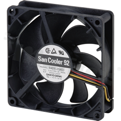 Fan; DC; 12VDC; 92x92x25mm; 1.76m3/min; 43.0dB.