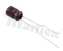 Kondensator elektrolityczny; 100uF; 16V; 105st.C; 6.3x7 r2.5mm; 1000h