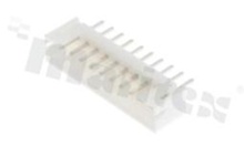 Header for PCB; pitch 2.00mm; 10-contacts; THT; male; top entry; 100V/2A