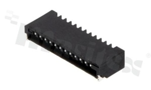 Non- ZIF connector for FFC/FPC; pitch 1.00mm; 12-contacts; SMD; side entry