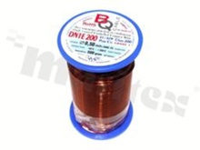 Insulated winding wire; with one layer of enamel insulation; diameter 0.50mm; SWG 25; -65+200 deg.C; 280m; 500g.