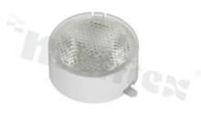 Lens for LED high power; angle: 24 degrees ; Number of LEDs: 1; Dimensions: round 22.4mm; Height: 10.1mm; material: PMMA; Fastening: tape; frame