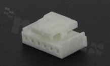Crimp terminal housing; pitch 2.00mm; 6-contacts; female; applicable wire AWG#24-30