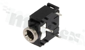 Złącze audio; gniazdo jack 3.5mm; stereo;poziome; THT