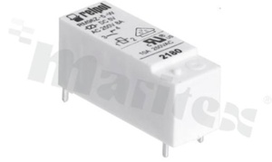 Przekaźnik elektromagnetyczny; prąd znamionowy 8A; napięcie cewki 24VDC; pojedynczy styk przełączny (1P); 8 A/24VDC; 8A/250 VAC