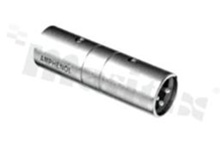 Adapter male to male; 3 poles; nickel finish