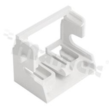 Adapter; do złączki 10-przewodowej 221;4mm2; montaż śrubowy z boku; biała