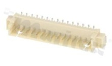 Header for PCB; pitch 1.25mm; 15-contacts; SMD; male; top entry; 125V/1A