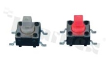 Przełącznik Tact Switch; SMD; wymiary korpusu 6.2x6.2; h=7.3mm; pionowy; o sile nacisku 160gf; przycisk kwadratowy