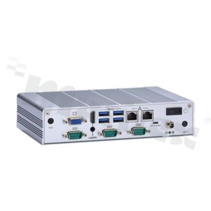 Industrial Fanless BoxComputer; IntelCeleron N3350 / Pentium N4200; RAM up to 8 GB; 1x VGA; 1x HDMI; 2x LAN; 1x mSATA; 1x SATA; 3xCOM; 6x USB; SIM; audio; oper. Temp. -20+60C; power supply 230 V AC
