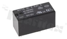 Przekaźnik elektromagnetyczny; prąd znamionowy 8A; napięcie cewki 12VDC; podwójne styki przełączne (2C); 8A/30VDC; 8A/250VAC
