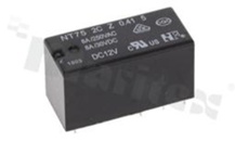 Przekaźnik elektromagnetyczny; prąd znamionowy 8A; napięcie cewki 12VDC; podwójne styki przełączne (2C); 8A/30VDC; 8A/250VAC