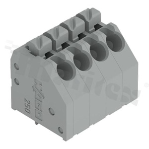 Wire-to-Board Terminal Blocks; 250-204; WAGO; Grey; 250 V; UL94 V-0; 8 A