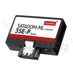 Dysk SATADOM; Innodisk; montaż pionowy; pojemność 16-128 GB; SATA III 6.0 Gb/s; typ MLC; temperatura pracy 0+70 st. C lub -40+85 st. C; SATADOM-ML 3MG-P