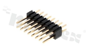 Pin Header; pitch 1.27mm; 2x8 pins; assembly: THT; male; straight; double row; 2.1X3.7X7.8