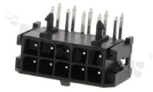 Złącze Kablowe do PCB; w rastrze 3.00mm; 10-stykowe [2x5]; montaż THT; męskie; poziome; dwurzędowe; 250V/5A