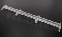 Lens for LED mid power; angle: 30 degrees ; Number of LEDs: 1; Dimensions: 285.91x45mm; Height: 8mm; material: PMMA; Fastening: screw