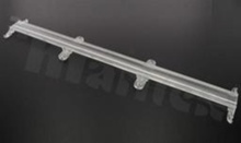 Lens for LED mid power; angle: 30 degrees ; Number of LEDs: 1; Dimensions: 285.91x45mm; Height: 8mm; material: PMMA; Fastening: screw
