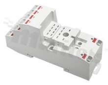Socket for relay RM84; RM85; RM87L; RM87P; RMB841; RMB851; 12A; 8 pins; Mounting: DIN; 12A/300 VAC