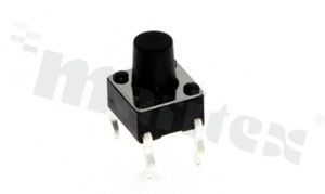Tact Switch; THT; dimensions 6.0x6.0; h=7.3mm; vertical; operating force 160gf; button: round