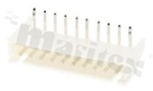 Header for PCB; pitch 2.50mm; 10-contacts; THT; male; side entry; 250V/2A