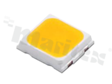 Dioda LED PLCC2 3030; Lextar PC33V52 V0; Solar White; biała zimna 5700K (Elipsa 3-stepmAc Adams-Single Bin); VF:VG 25-31.5lm/65mA; 2.6-3.0V; CRI min 95; R9 typ. 90; 120 stopni; soczewka żółta dyfuzyjna; 3.0x3.2x0.67mm /3000