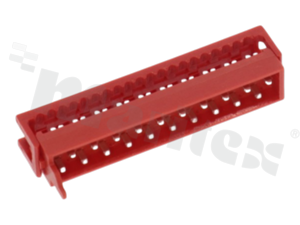 Low profile IDC connector; pitch 1.27mm; 4-contacts; male; flat cable AWG#26-#28; 1.5A 230V AC/DC 